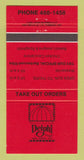 Matchbook Cover - Delphi Restaurant Edmonton? AB 30 Strike