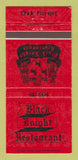 Matchbook Cover - Black Knight Restaurant Oak Forest IL 30 Strike
