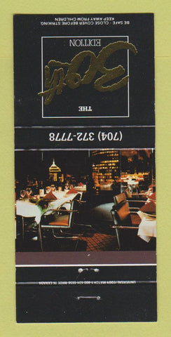 Matchbook Cover - 30th Edition Restaurant Charlotte NC 30 Strike
