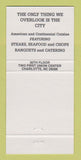 Matchbook Cover - 30th Edition Restaurant Charlotte NC 30 Strike