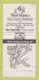 Matchbook Cover - David Swartz's East Coast Fisheries Miami FL 30 Strike
