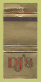 Matchbook Cover - DJ's Tavern Toronto ON Hydro Place 30 Strike