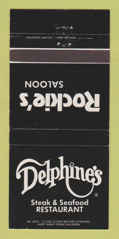 Matchbook Cover - Delphine's Rockie's Saloon Miamisburg OH Holiday Inn 30 Strike