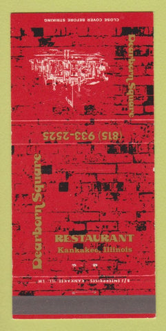 Matchbook Cover - Dearborn Square Restaurant Kankakee IL 30 Strike