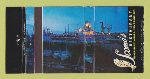 Matchbook Cover - Scoma's Restaurant San Francisco CA WEAR 30 Strike