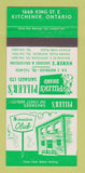 Matchbook Cover - Piller's Brand Sausage Kitchener ON Schwaben Club 30 Strike