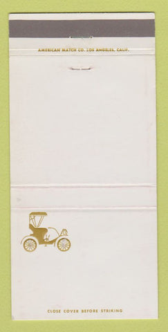 Matchbook Cover - Carriage House Restaurant Burbank CA WEAR 30 Strike