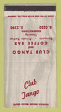 Matchbook Cover - Club Tango and Coffee Bar Toronto? ON 30 Strike