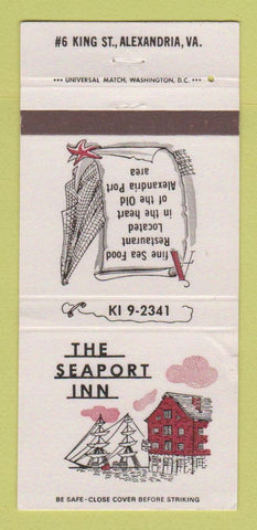 Matchbook Cover - Seaport Inn Alexandria VA WEAR 30 Strike