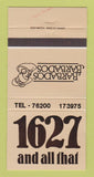 Matchbook Cover - 1627 and All That Barbados Canada?  30 Strike