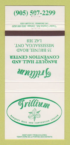 Matchbook Cover - Trillium Banquet Convention Center Mississauga ON 30 Strike