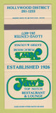 Matchbook Cover - Yaw's Restaurant Hollywood Portland OR SAMPLE 30 Strike