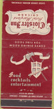 Matchbook Cover - Cloister Inn Hotel Maryland Chicago IL 30 Strike