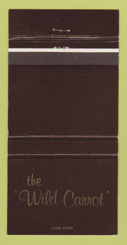Matchbook Cover - The Wild Carrot Restaurant Ottawa ON Athletic Club 30 Strike