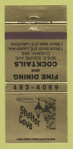 Matchbook Cover - Shelter Cove Restaurant Cudahy WI 30 Strike