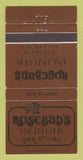Matchbook Cover - Rose Bud's English Pub San Francisco CA 30 Strike