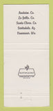 Matchbook Cover Who Song & Larry's Restaurant Anaheim La Jolla CA WEAR 30 Strike