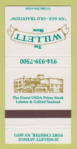 Matchbook Cover - Willett House Restaurant Port Chester NY 30 Strike