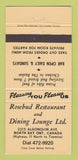 Matchbook Cover - Rosebud Restaurant North Bay ON 30 Strike