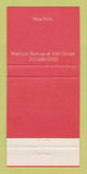 Matchbook Cover - The Roosevelt New York City hotel? WEAR 30 Strike