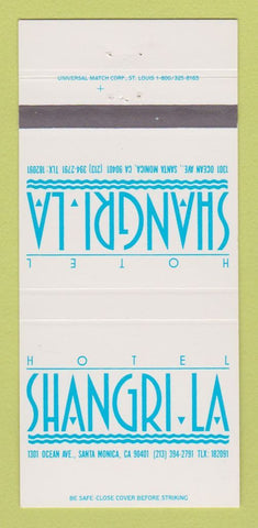 Matchbook Cover - Hotel Shangri La Santa Monica CA 30 Strike