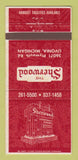 Matchbook Cover - The Sherwood Restaurant Livonia MI 30 Strike