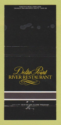 Matchbook Cover - Delta Point Restaurant Vicksburg MS WEAR 30 Strike