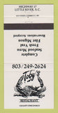 Matchbook Cover - Toby's Restaurant Little River SC 30 Strike
