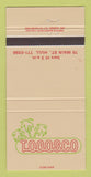 Matchbook Cover - Tobasco Hull QC? 30 Strike