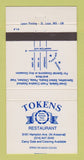 Matchbook Cover - Tokens Restaurant St Louis MO 30 Strike