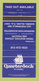 Matchbook Cover - Quarterdeck Restaurant Sanibel Island FL 30 Strike
