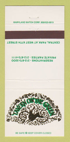 Matchbook Cover - Tavern on the Green New York City 30 Strike