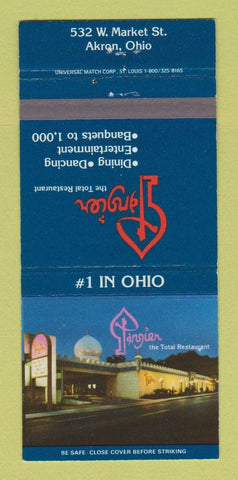 Matchbook Cover - Tangier Restaurant Akron OH 30 Strike