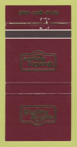 Matchbook Cover - Quality Royale 30 Strike