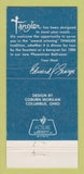 Matchbook Cover - Tangier Restaurant Akron OH 30 Strike