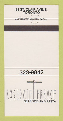 Matchbook Cover - Rosedale Terrace Seafood Toronto ON 30 Strike