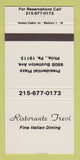 Matchbook Cover - Ristorante Trevi Italian Philadelphia PA 30 Strike