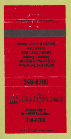 Matchbook Cover - The Black Forest Restaurant Atlantic City NJ 30 Strike