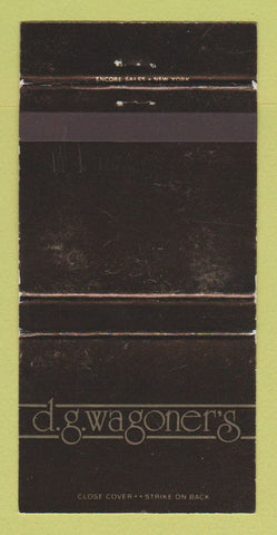 Matchbook Cover - DG Wagoner's Restaurant Lincoln NH 30 Strike