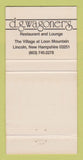 Matchbook Cover - DG Wagoner's Restaurant Lincoln NH 30 Strike
