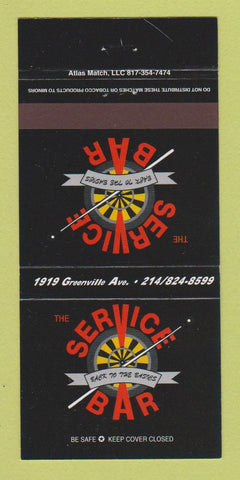 Matchbook Cover - Service Bar Dallas TX 30 Strike