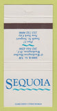 Matchbook Cover - Sequoia Washington DC New York City 30 Strike