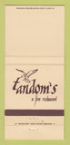 Matchbook Cover - Tandom's Restaurant Branford CT 30 Strike