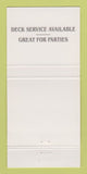 Matchbook Cover - Tavern on Town Square Spartanburg SC 30 Strike