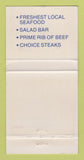 Matchbook Cover - Shoals Restaurant Buxton NC 30 Strike
