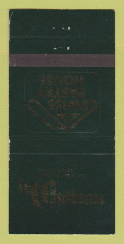 Matchbook Cover - Swiss Pastry House Le Chateau Swiss Air Chicago IL 30 Strike