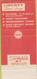 Matchbook Cover - Liberty Federal Savings Philadelphia PA 30 Strike