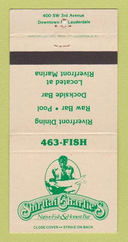 Matchbook Cover - Shirttail Charlie's Fort Lauderdale FL 30 Strike