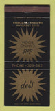 Matchbook Cover - Dels Camino Room Gardena CA 30 Strike