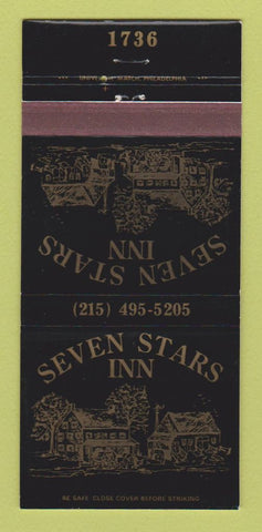 Matchbook Cover - Seven Stars Inn Phoenixville PA 30 Strike